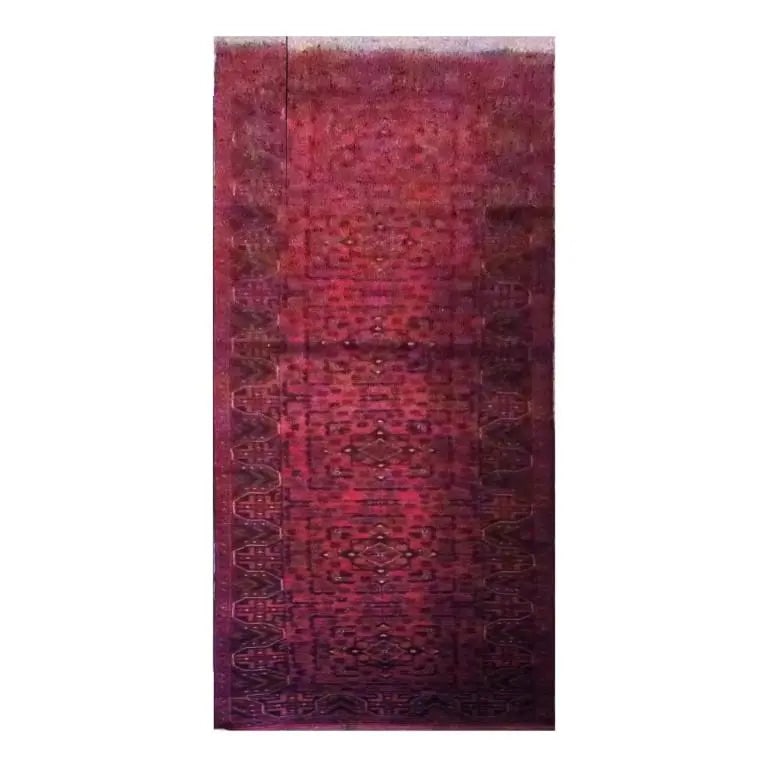 One Of The Kind Afghani Hand-Knotted Rug 12'8" x 2'7" Afg57: ABC Rugs Kilims Collection Afghani Kabul Hand-Knotted Rug Made With Natural Wool And Cotton 12'8'' X 2'7'' (Abc4290) (Red, Brown) Hand knotted and meticulously crafted by Afghan artisans, this stunnin