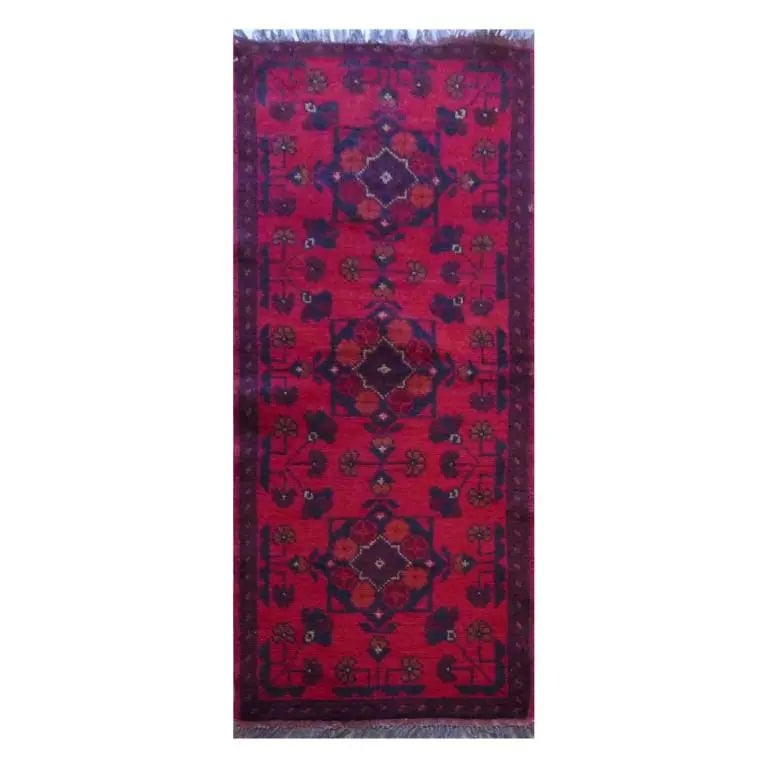 One Of The Kind Afghani Hand-Knotted Rug 5'2" x 1'9" Afg61 (1 of 1)