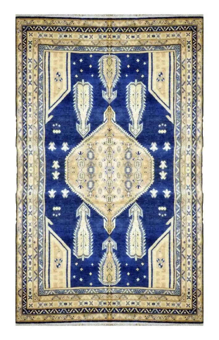 Hand Knotted One Of The Kind Peshawar And Khotan Rug 7'2" x 5'2" Pes_Kho_349 (1 of 1)