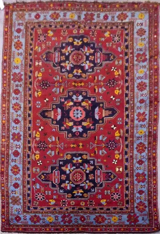 Hand Knotted One Of The Kind Peshawar And Khotan Rug 10'7" x 6'9" Pes_Kho_352 (1 of 1)