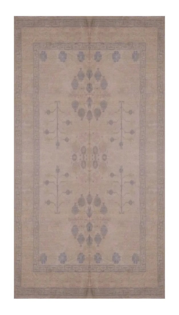 Hand Knotted One Of The Kind Peshawar And Khotan Rug 8' x 2'9" Pes_Kho_355: ABC Rugs Kilims Collection Afghani Afghan Hand-Knotted Rug Made With Natural Wool & Cotton 8' X 2'9 (Abc 20762) (Beige) Hand knotted and meticulously crafted by Afghan artisans, this stunning Afgh