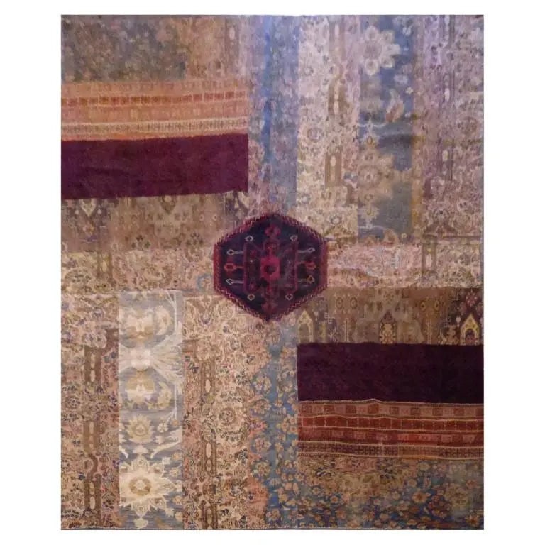 One Of The Kind Afghani Hand-Knotted Rug 8'9" x 12' Afg77: ABC Rugs Kilims Collection Afghani Hand-Knotted Rug Made With Natural Wool And Cotton 8'9'' X 12' (Abc20724) (Red, Blue, Brown) Hand knotted and meticulously crafted by Afghan artisans, this stunning 