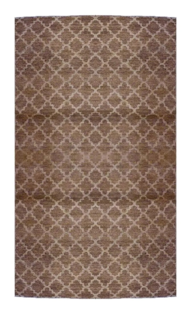 Hand Knotted One Of The Kind Peshawar And Khotan Rug 7'9" x 4'9" Pes_Kho_365: ABC Rugs Kilims Collection Afghani Hand-Knotted Rug Made With Natural Wool & Cotton 7'9 X 4'9 (Abc0) (Brown) Hand knotted and meticulously crafted by Afghan artisans, this stunning Afghani Rug Han