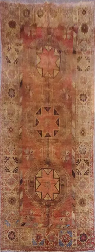 One Of The Kind Turkish Hand-Knotted Rug 4'10" x 10'8": ABC Rugs Kilims Collection Turkey Antique Hand Knotted Traditional Floral,Natural Vegetable Dyes, Wool, 4'10X10'8, Abcr16142 (G16142) (Camel, Brown) Turkish rugs are among the rugs with the most diver