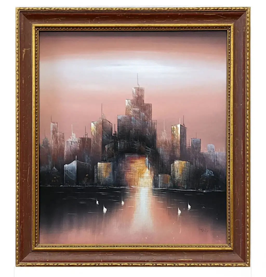 Oil painting depicting of the cent-tuvith with the large in ornate ad black Approx. 24" x 38", HD110: Oil painting depicting of the cent-tuvith with the large in ornate ad black Approx. 24" x 38"