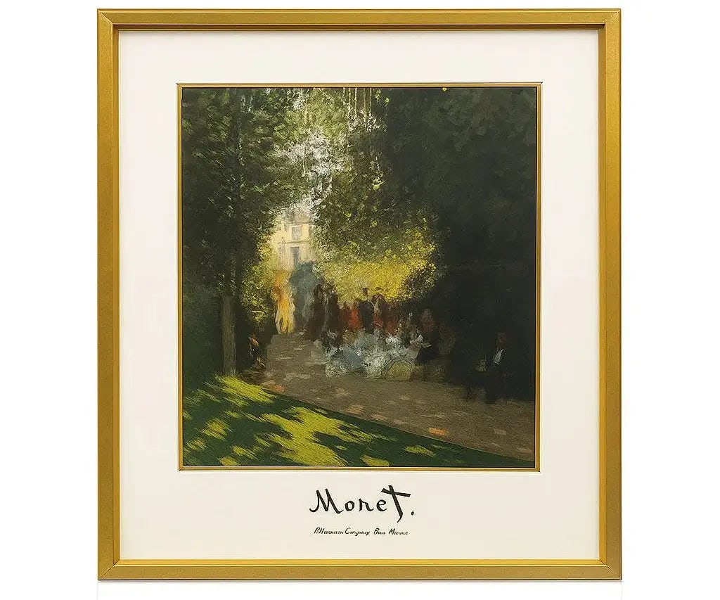 Monet Print Reproduction of Monet's "Dejeuner Sur L'Herbe" Approx. 24" x 29", HD115: Monet Print Reproduction of Monet's "Dejeuner Sur L'Herbe" Approx. 24" x 29"