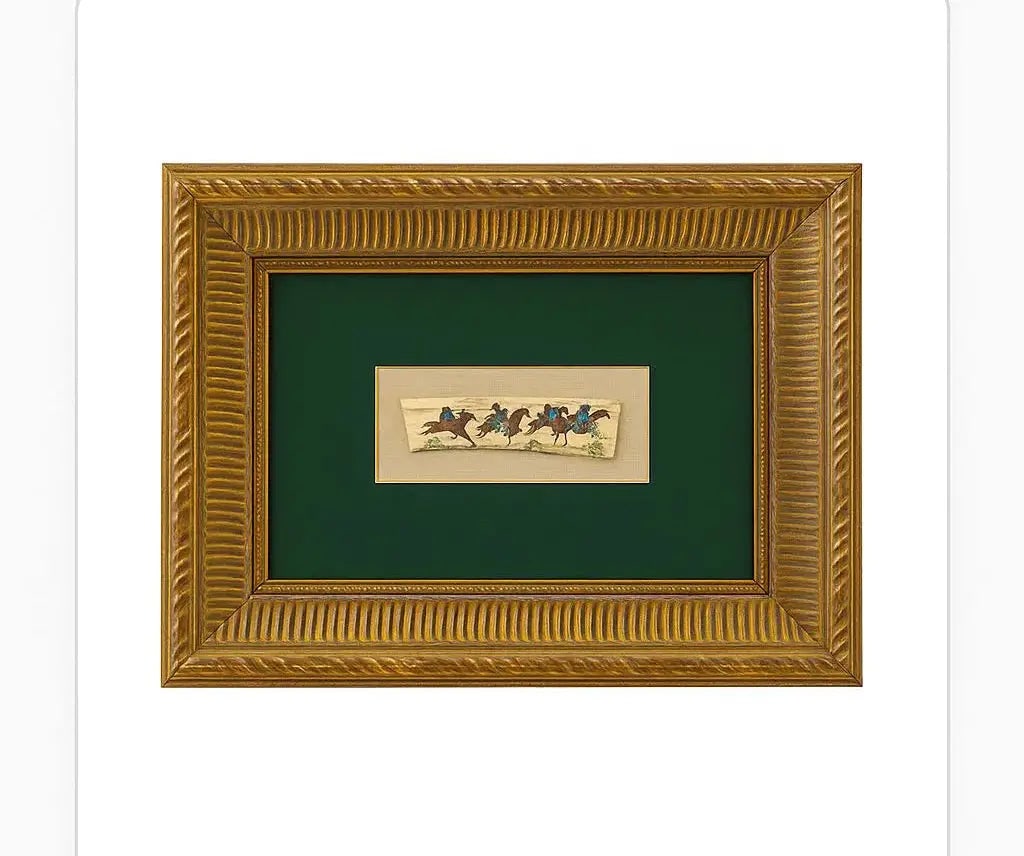 Miniature Equestrian Scene Approx. 9" x 7", HD132 (1 of 1)