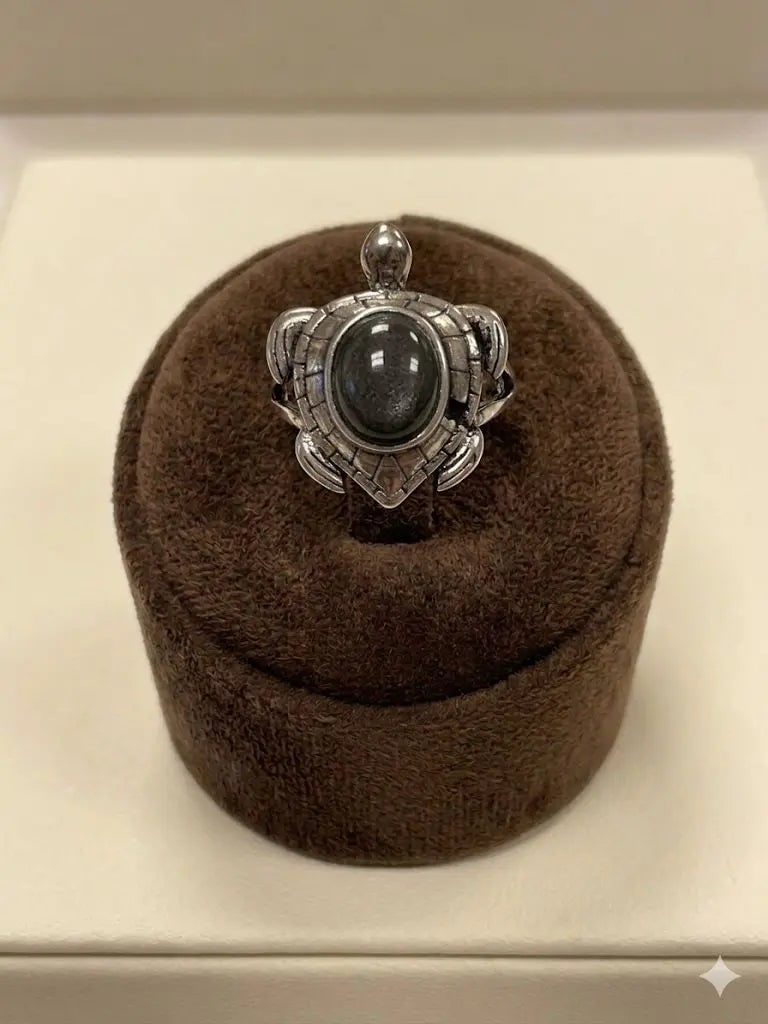 Handmade Natural Stone Gemstone Rings With Copper & Silver, Stone Size 8*10, Vin-New-Rin27: Handmade Natural Stone Gemstone Rings With Copper & Silver, Stone Size 8*10, Vin-New-Rin27