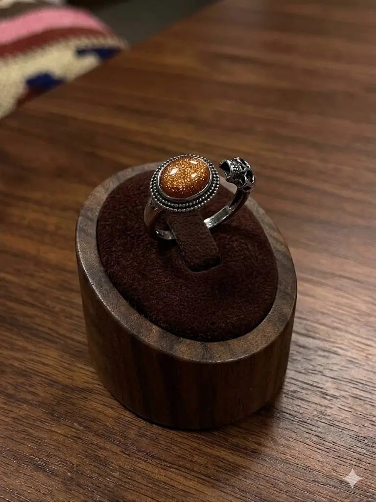 Handmade Natural Stone Gemstone Rings With Copper & Silver, Stone Size 8*10mm, Vin-New-Rin22: Handmade Natural Stone Gemstone Rings With Copper & Silver, Stone Size 8*10mm, Vin-New-Rin22