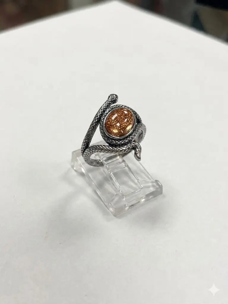 Handmade Natural Stone Gemstone Rings With Copper & Silver, Stone Size 8*10mm, Vin-New-Rin8: Handmade Natural Stone Gemstone Rings With Copper & Silver, Stone Size 8*10mm, Vin-New-Rin8