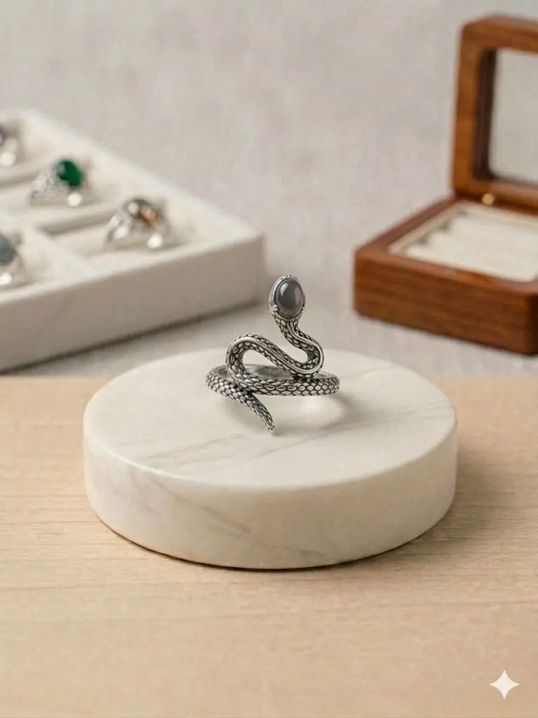 Handmade Natural Stone Gemstone Rings With Copper & Silver, Stone Size 4*6mm, Vin-New-Rin7: Handmade Natural Stone Gemstone Rings With Copper & Silver, Stone Size 4*6mm, Vin-New-Rin7