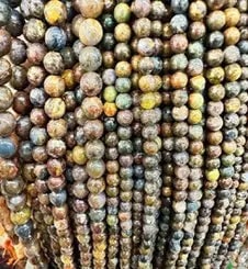 Natural Gemstone Loose Beads Necklace - Pietersite - NO.202: Natural Gemstone Loose Beads Necklace - Pietersite - NO.202