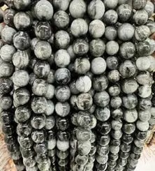Natural Gemstone Loose Beads Necklace - eagle eye A - NO.201: Natural Gemstone Loose Beads Necklace - eagle eye A - NO.201