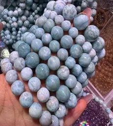 Natural Gemstone Loose Beads Necklace - larimar - NO.159 (1 of 1)