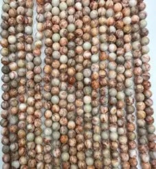 Natural Gemstone Loose Beads Necklace - red network - NO.105: Natural Gemstone Loose Beads Necklace - red network - NO.105