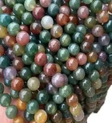 Natural Gemstone Loose Beads Necklace - India agate - NO.89: Natural Gemstone Loose Beads Necklace - India agate - NO.89