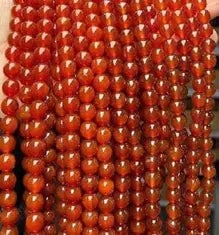 Natural Gemstone Loose Beads Necklace - red carnelian A - NO.77 (1 of 1)