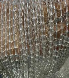 Natural Gemstone Loose Beads Necklace - clear quartz AA - NO.73: Natural Gemstone Loose Beads Necklace - clear quartz AA - NO.73