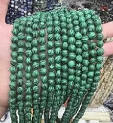 Natural Gemstone Loose Beads Necklace - malachite(synthetic) - NO.69: Natural Gemstone Loose Beads Necklace - malachite(synthetic) - NO.69