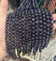 Natural Gemstone Loose Beads Necklace - blue sand - NO.53: Natural Gemstone Loose Beads Necklace - blue sand - NO.53