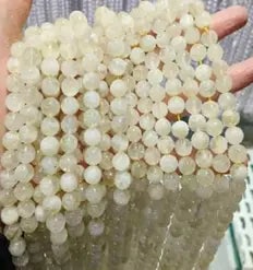 Natural Gemstone Loose Beads Necklace - lemon citrine - NO.50: Natural Gemstone Loose Beads Necklace - lemon citrine - NO.50