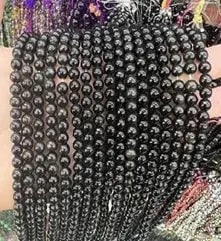 Natural Gemstone Loose Beads Necklace - obsidian - NO.32: Natural Gemstone Loose Beads Necklace - obsidian - NO.32