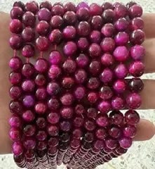 Natural Gemstone Loose Beads Necklace - rose tiger eye A - NO.23: Natural Gemstone Loose Beads Necklace - rose tiger eye A - NO.23