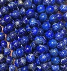 Natural Gemstone Loose Beads Necklace - lapis lazuli A - NO.11: Natural Gemstone Loose Beads Necklace - lapis lazuli A - NO.11