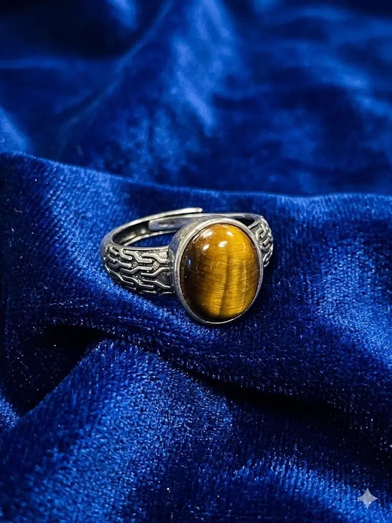 Handmade Natural Stone Gemstone Rings With Copper & Silver, Stone Size 10*12mm, Vin-New-Rin61: Handmade Natural Stone Gemstone Rings With Copper & Silver, Stone Size 10*12mm, Vin-New-Rin61