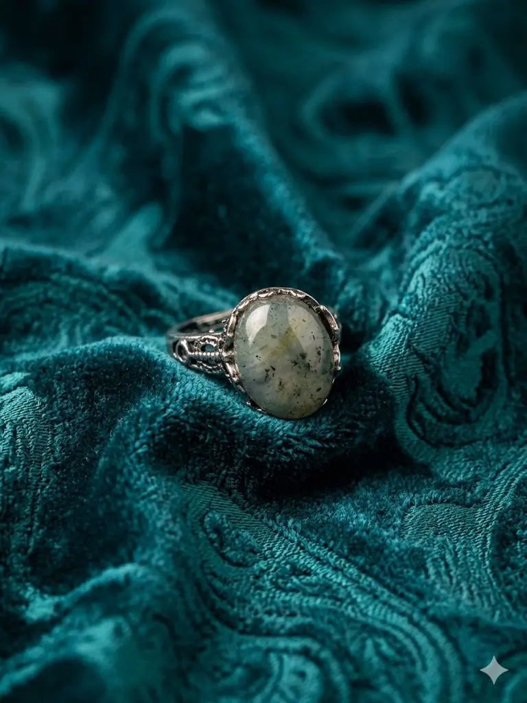 Handmade Natural Stone Gemstone Rings With Copper & Silver, Stone Size 12*16mm, Vin-New-Rin65: Handmade Natural Stone Gemstone Rings With Copper & Silver, Stone Size 12*16mm, Vin-New-Rin65