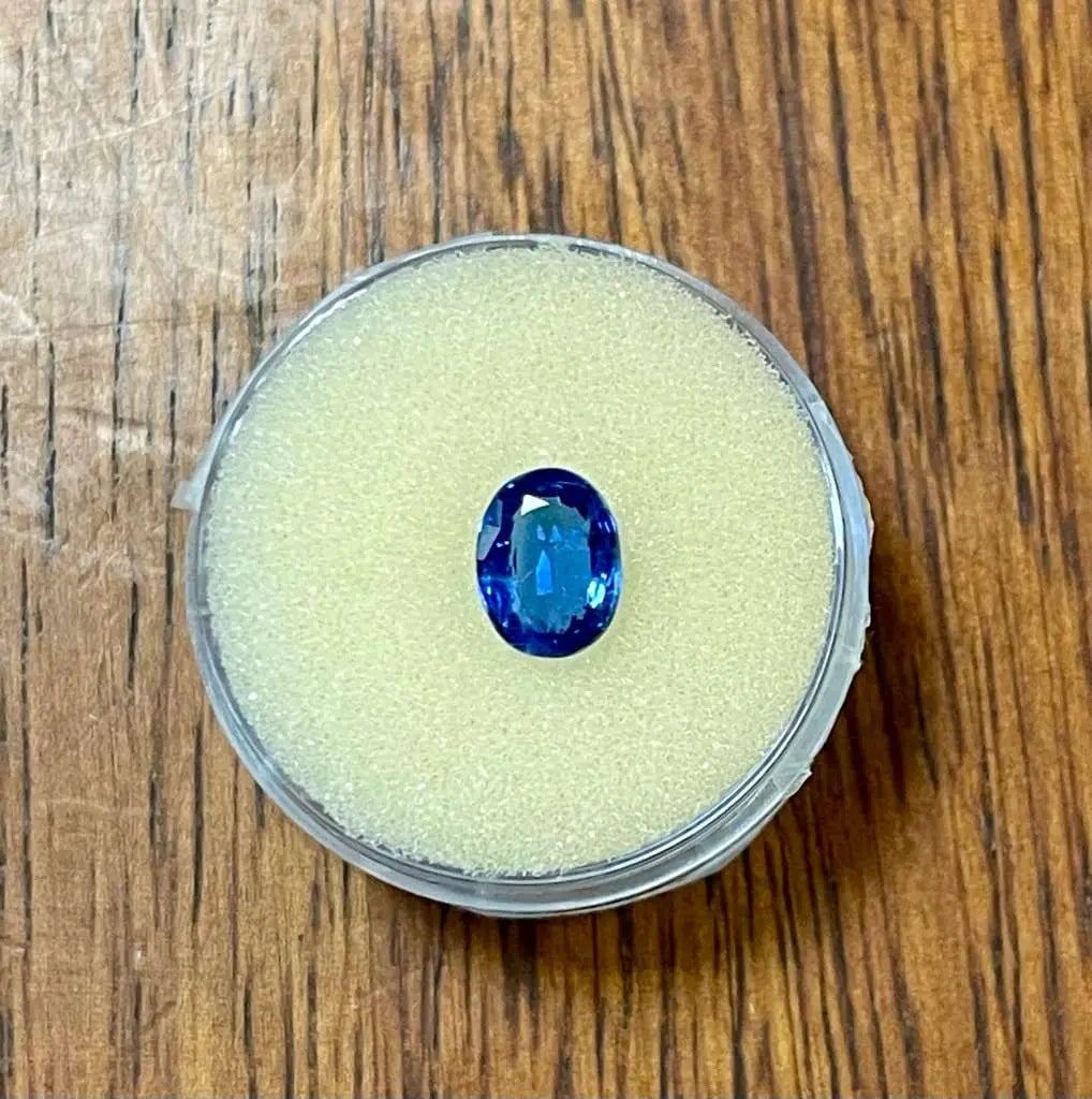 AAA+ Certified Natural USA Kyanite Gemstone (3.06 Carats), Sapphire Blue Color Item#12, Gem155: AAA+ Certified Natural USA Kyanite Gemstone (3.06 Carats), Sapphire Blue Color Item#12 ABC Rugs, Kilims & Jewelry provides internationally certified pieces, including certifications from IGI, GRA,