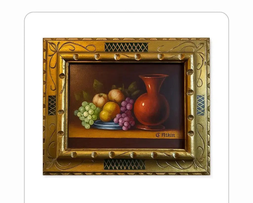 Framed still life painting Approx. 12" x 10", HD128 (1 of 1)