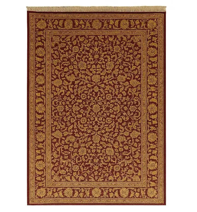 HANDWOVEN RUG Ornate floral and vine design. Approx. 5' x 7', HD138 (1 of 1)
