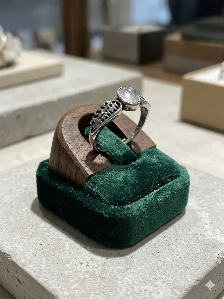 Handmade Natural Stone Gemstone Rings With Copper & Silver, Stone Size 4*6mm, Vin-New-Rin97: Handmade Natural Stone Gemstone Rings With Copper & Silver, Stone Size 4*6mm, Vin-New-Rin97