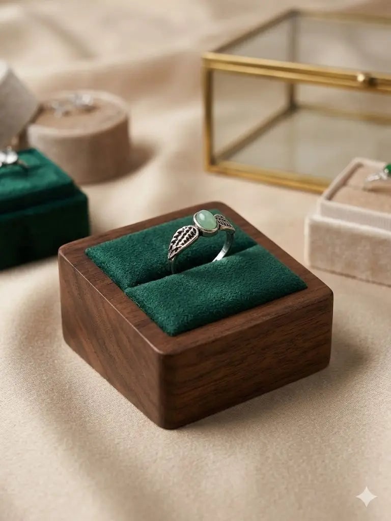 Handmade Natural Stone Gemstone Rings With Copper & Silver, Stone Size 4*6mm, Vin-New-Rin96 (1 of 1)