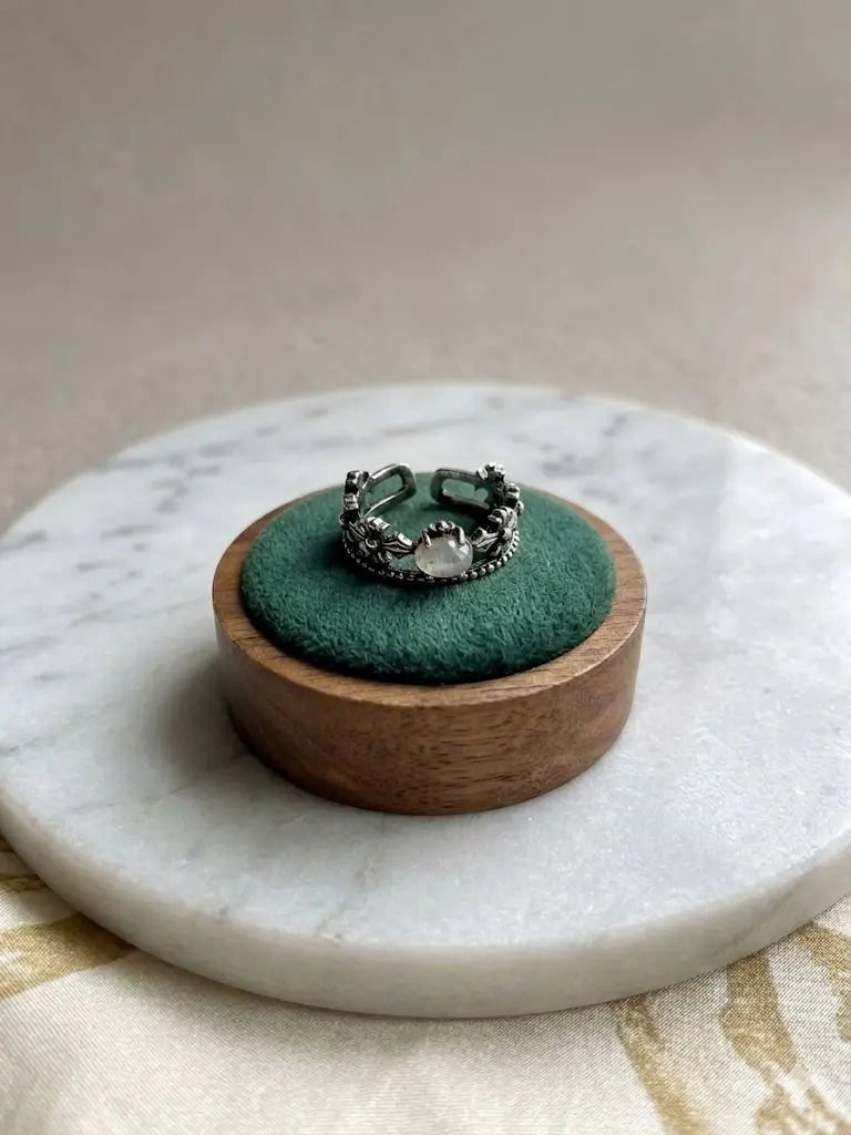 Handmade Natural Stone Gemstone Rings With Copper & Silver, Stone Size 4*6mm, Vin-New-Rin90: Handmade Natural Stone Gemstone Rings With Copper & Silver, Stone Size 4*6mm, Vin-New-Rin90