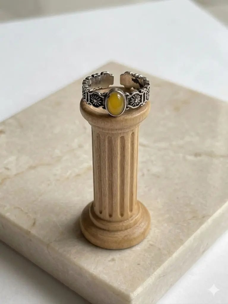 Handmade Natural Stone Gemstone Rings With Copper & Silver, Stone Size 4*6mm, Vin-New-Rin89: Handmade Natural Stone Gemstone Rings With Copper & Silver, Stone Size 4*6mm, Vin-New-Rin89