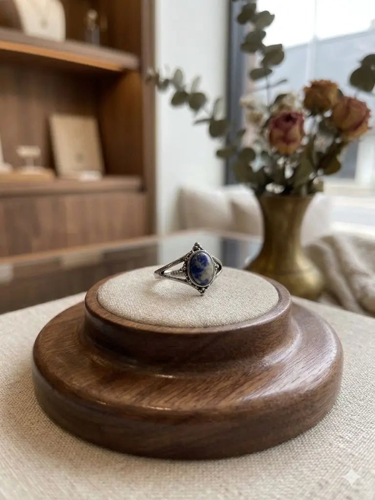 Handmade Natural Stone Gemstone Rings With Copper & Silver, Stone Size 8*10mm, Vin-New-Rin84: Handmade Natural Stone Gemstone Rings With Copper & Silver, Stone Size 8*10mm, Vin-New-Rin84