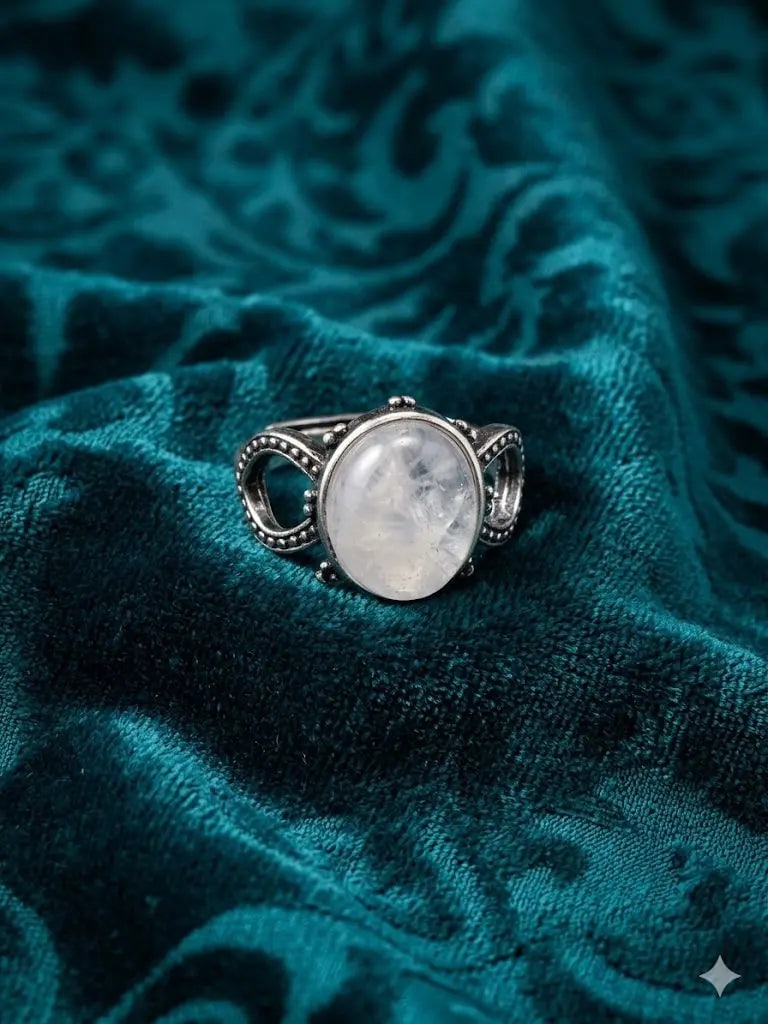 Handmade Natural Stone Gemstone Rings With Copper & Silver, Stone Size 10*12mm, Vin-New-Rin72: Handmade Natural Stone Gemstone Rings With Copper & Silver, Stone Size 10*12mm, Vin-New-Rin72