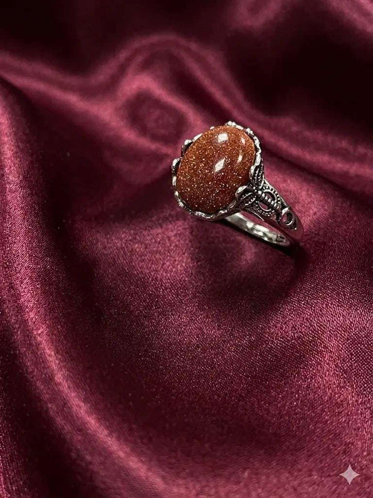Handmade Natural Stone Gemstone Rings With Copper & Silver, Stone Size 12*16mm, Vin-New-Rin62: Handmade Natural Stone Gemstone Rings With Copper & Silver, Stone Size 12*16mm, Vin-New-Rin62