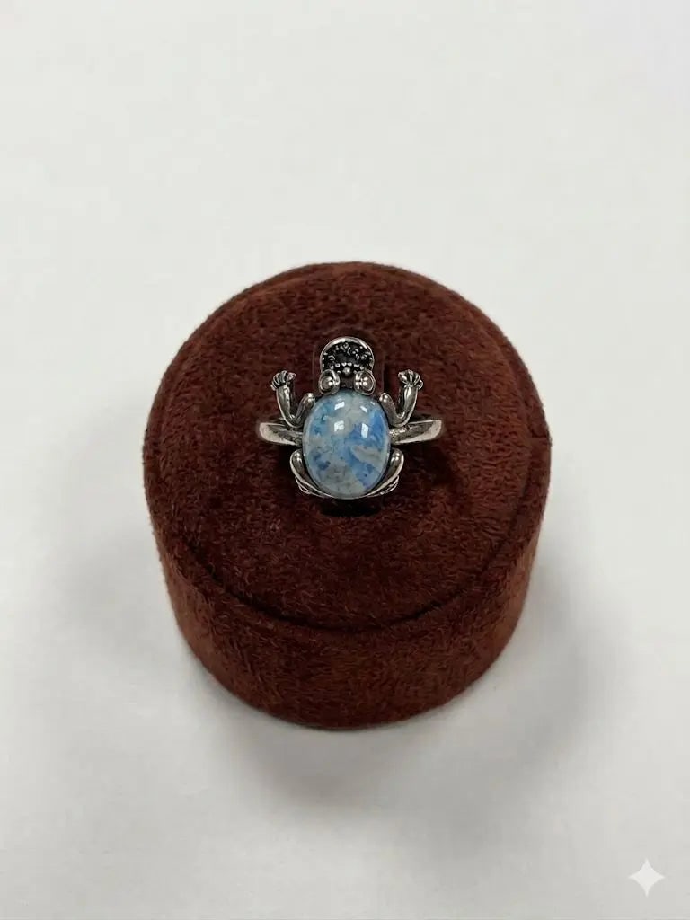 Handmade Natural Stone Gemstone Rings With Copper & Silver, Stone Size 8*10mm, Vin-New-Rin28: Handmade Natural Stone Gemstone Rings With Copper & Silver, Stone Size 8*10mm, Vin-New-Rin28