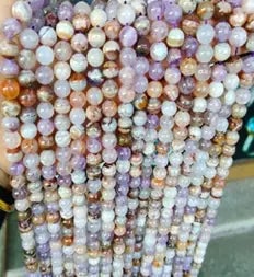 Natural Gemstone Loose Beads Necklace - Aurora Agate - NO.220 (1 of 1)