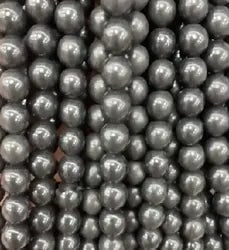 Natural Gemstone Loose Beads Necklace - schungite - NO.191 (1 of 1)