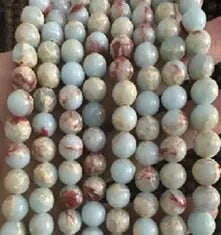 Natural Gemstone Loose Beads Necklace - agalmatolite - NO.190 (1 of 1)