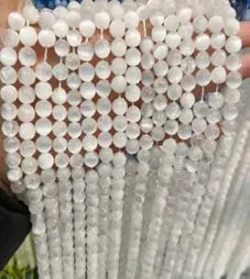 Natural Gemstone Loose Beads Necklace - selenite - NO.131 (1 of 1)