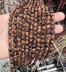 Natural Gemstone Loose Beads Necklace - golden swan - NO.129 (1 of 1)