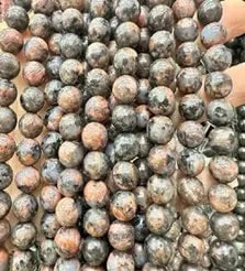 Natural Gemstone Loose Beads Necklace - Fire Golem - NO.106 (1 of 1)