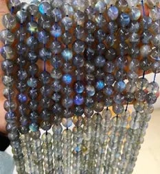 Natural Gemstone Loose Beads Necklace - labradorite A - NO.63 (1 of 1)