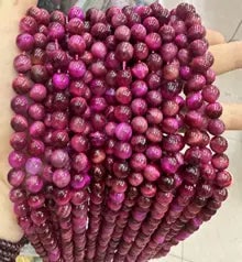 Natural Gemstone Loose Beads Necklace - rose tiger eye - NO.22 (1 of 1)