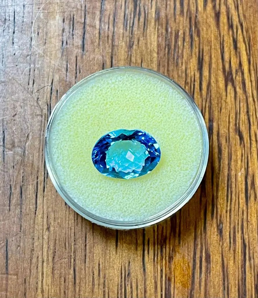 AAA+ Certified Natural Indian Garnet Gemstone (3.94 Carats), Aqua Blue Color Item#15, Gem152: AAA+ Certified Natural Indian Garnet Gemstone (3.94 Carats), Aqua Blue Color Item#15 ABC Rugs, Kilims & Jewelry provides internationally certified pieces, including certifications from IGI, GRA, G